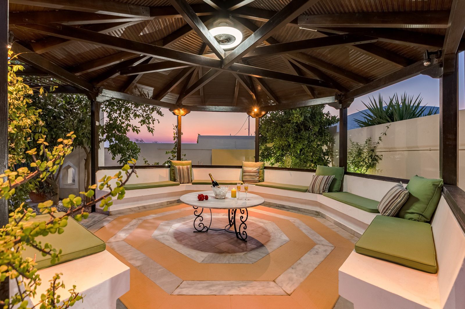 Private garden elegant gazebo