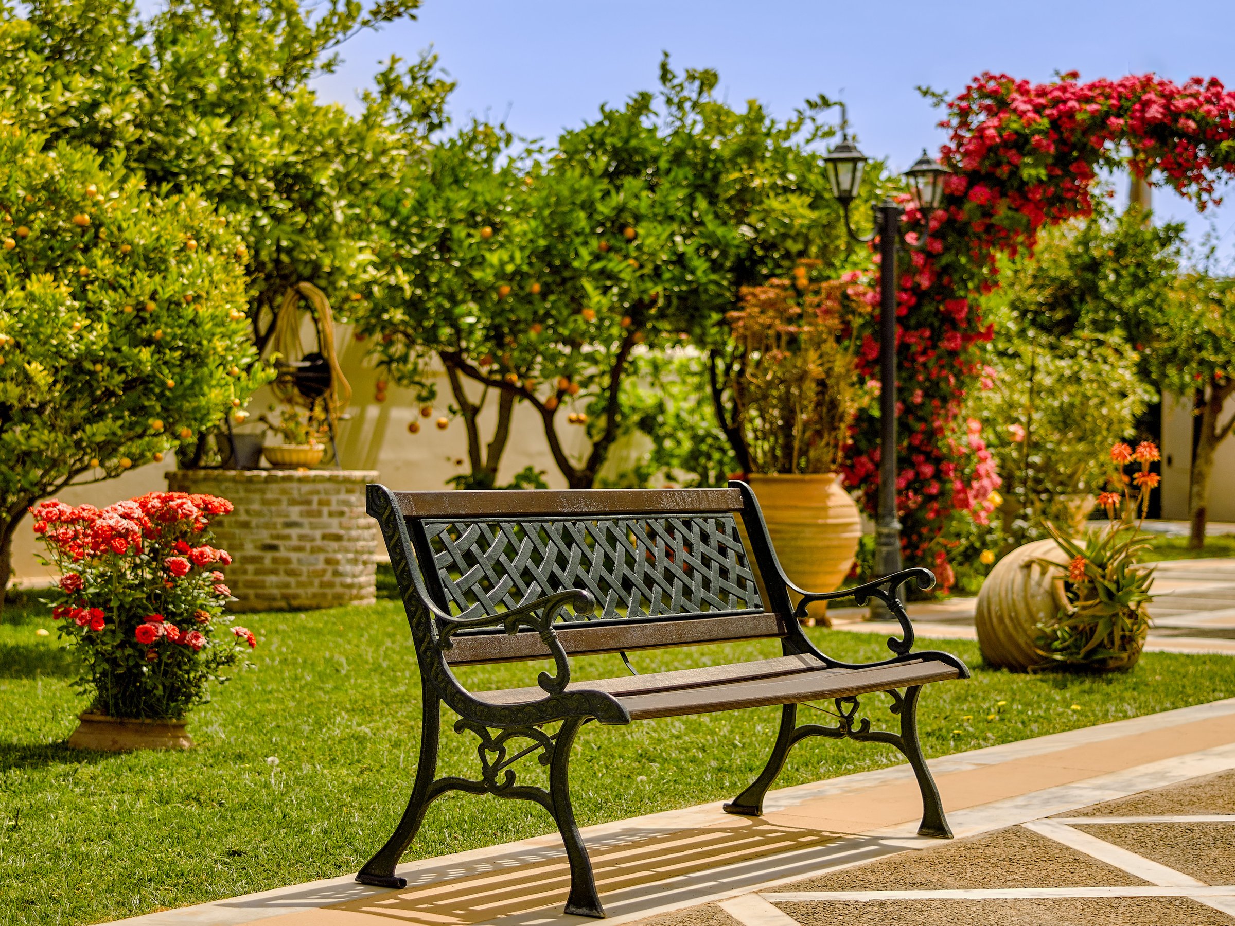 Mediterranean private garden details, Renko Royal Villa